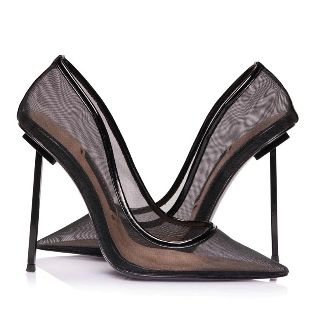 Jessica Rich Mesh Stiletto Noir